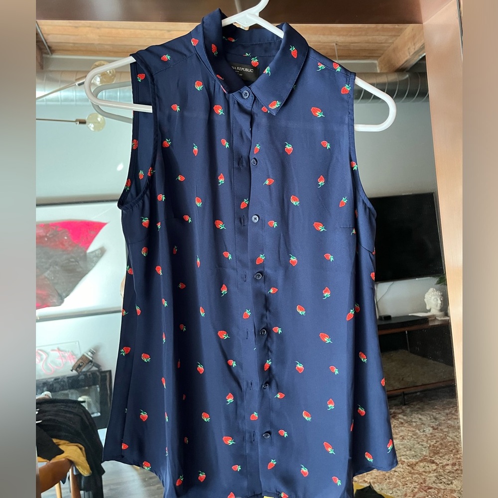 Banana Republic Strawberry Blouse